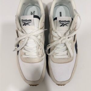 Reebok Women's White and Black Sneakers